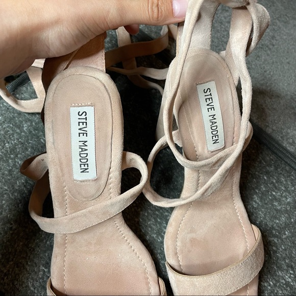 Steve Madden Cosmos Suede Wrap Heel - Picture 3 of 7